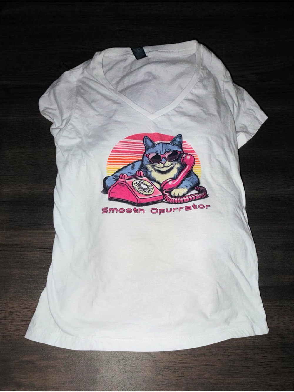 NEW FUNNY CAT PRINT NOVELTY GILDAN T SHIRT SMOOTH OPURRATOR GRAPHIC SOFTSTYLE S